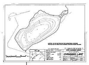 Contour map for CHUNAMUN LAKE, British Columbia