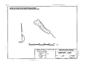 Contour map for COMFORT LAKE, British Columbia