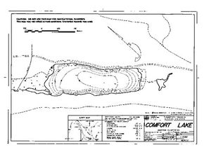 Contour map for COMFORT LAKE, British Columbia