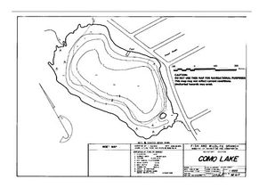 Contour map for COMO LAKE, British Columbia