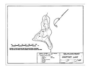 Contour map for COURTNEY LAKE, British Columbia