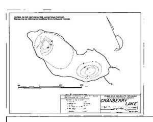 Contour map for CRANBERRY LAKE, British Columbia