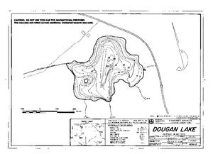 Contour map for DOUGAN LAKE, British Columbia