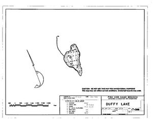 Contour map for DUFFY LAKE, British Columbia