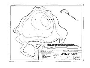 Contour map for DUGAN LAKE, British Columbia