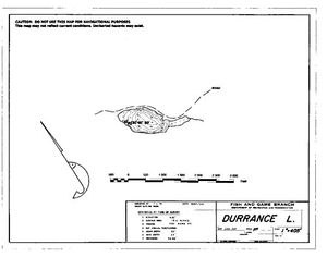 Contour map for DURRANCE LAKE, British Columbia