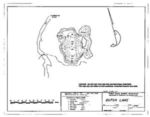 Contour map for DUTCH LAKE, British Columbia