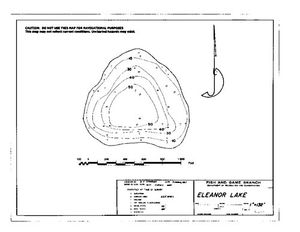 Contour map for ELEANOR LAKE, British Columbia