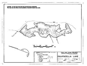 Contour map for EULATAZELLA LAKE, British Columbia