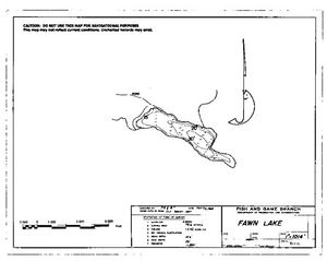 Contour map for FAWN LAKE, British Columbia