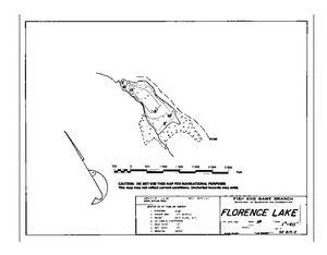 Contour map for FLORENCE LAKE, British Columbia