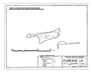 Contour map for FLORENCE LAKE, British Columbia