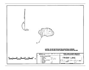 Contour map for Tepee Lakes, British Columbia