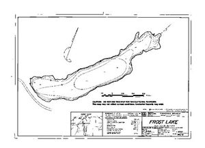 Contour map for FROST LAKE, British Columbia
