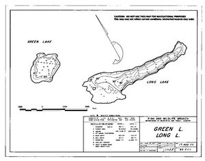 Contour map for LONG LAKE, British Columbia