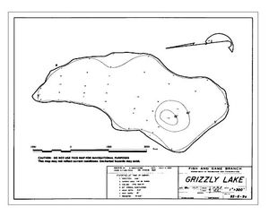 Contour map for GRIZZLY LAKE, British Columbia