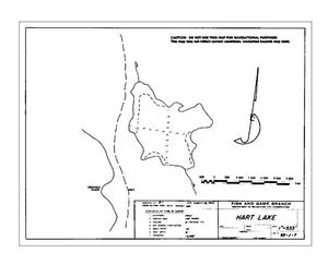 Contour map for HART LAKE, British Columbia