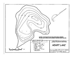 Contour map for HEART LAKE, British Columbia