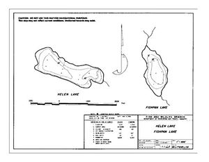Contour map for HELEN LAKE, British Columbia