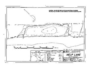 Contour map for HELP LAKE, British Columbia