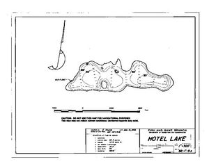Contour map for HOTEL LAKE, British Columbia