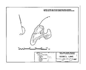 Contour map for ISOBEL LAKE, British Columbia