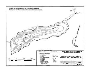 Contour map for JACK OF CLUBS LAKE, British Columbia