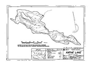 Contour map for KATHIE LAKE, British Columbia