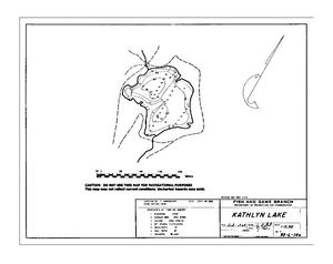 Contour map for KATHLYN LAKE, British Columbia