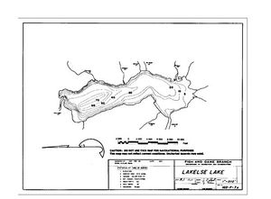 Contour map for LAKELSE LAKE, British Columbia