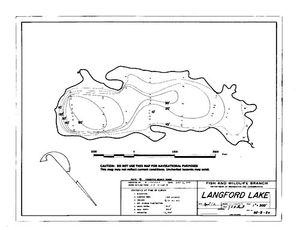 Contour map for LANGFORD LAKE, British Columbia