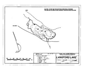 Contour map for LANGFORD LAKE, British Columbia