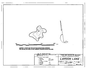 Contour map for LARSON LAKE, British Columbia