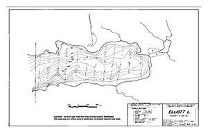 Contour map for ELLIOTT LAKE, British Columbia