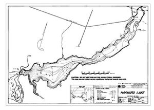 Contour map for Blind Slough, British Columbia
