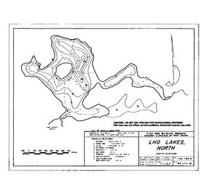 Contour map for CARP LAKE, British Columbia