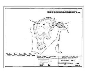 Contour map for LILLIAN LAKE, British Columbia