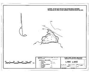 Contour map for LINK LAKE, British Columbia