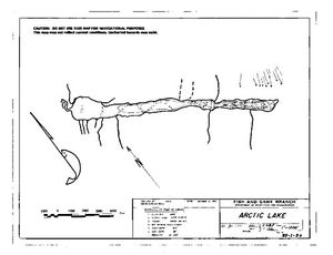 Contour map for ARCTIC LAKE, British Columbia