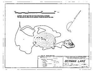 Contour map for BERMAN LAKE, British Columbia