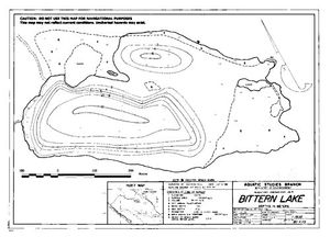 Contour map for BITTERN LAKE, British Columbia