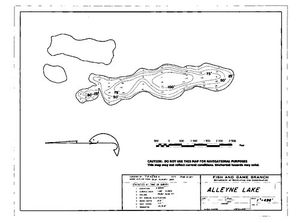 Contour map for ALLEYNE LAKE, British Columbia