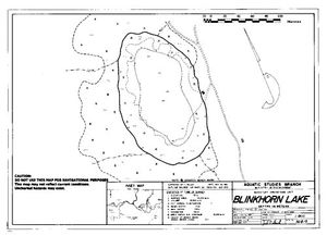 Contour map for BLINKHORN LAKE, British Columbia