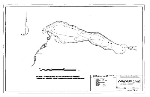 Cameron Lake Depth Chart