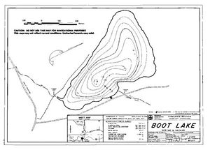 Contour map for BOOT LAKE, British Columbia