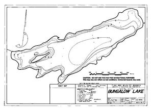 Contour map for BUNGALOW LAKE, British Columbia