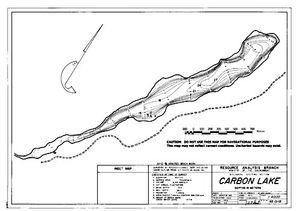 Contour map for CARBON LAKE, British Columbia