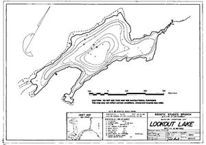 Contour map for LOOKOUT LAKE, British Columbia