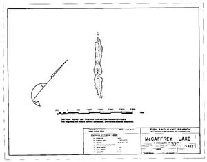Contour map for MCCAFFREY LAKE, British Columbia