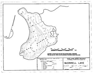Contour map for MCCONNELL LAKE, British Columbia